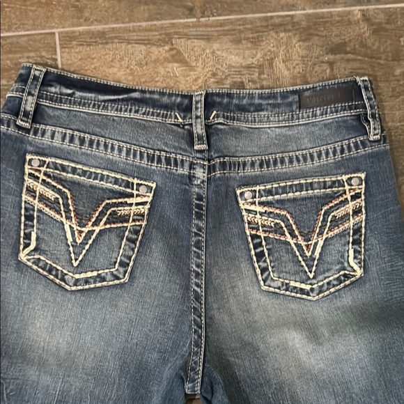 Vigoss Blue Boot Cut Jeans with Contrast Stitching - Picture 8 of 10